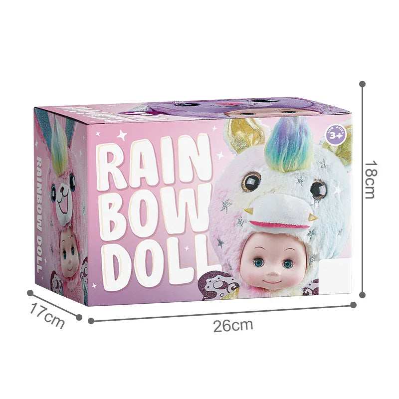 Rainbow Doll - Pink And Blue for kids in Kuwait